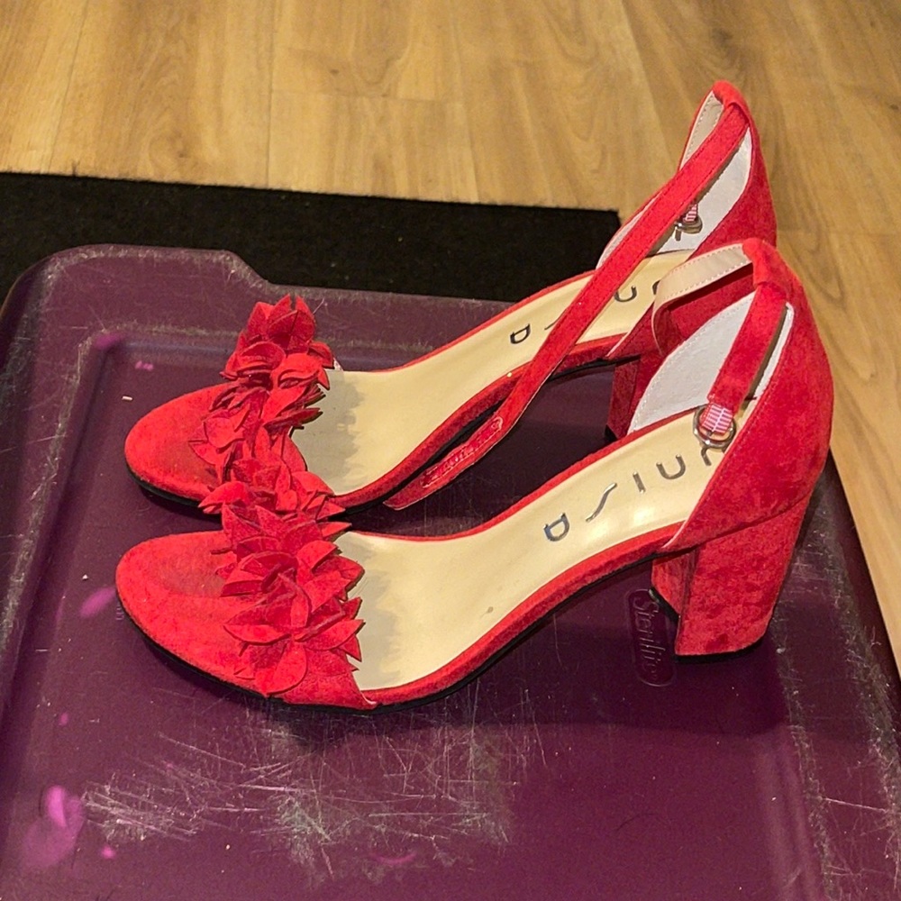 Red Sandal Heels